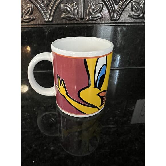 Looney Tunes Tweety Bird Coffee Tea Mug cup Warner Bros 2000 Vintage - Picture 8 of 9